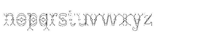 Jorix Inline Font LOWERCASE