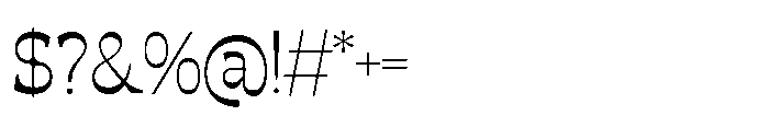 Jorix Regular Font OTHER CHARS