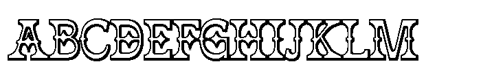 Jorix Shadow Font UPPERCASE