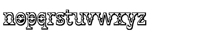 Jorix Shadow Font LOWERCASE