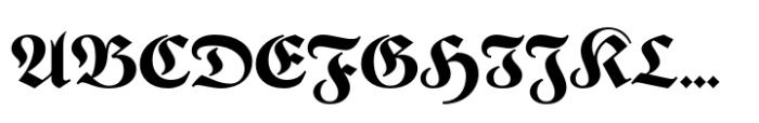 Jornada Blackletter Heavy Font UPPERCASE