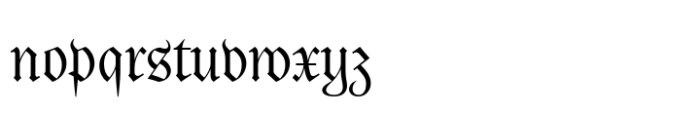 Jornada Blackletter Light Font LOWERCASE