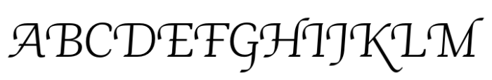 Jornada Chancery Light Font UPPERCASE
