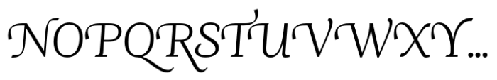 Jornada Chancery Light Font UPPERCASE