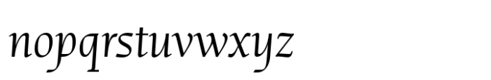 Jornada Chancery Light Font LOWERCASE
