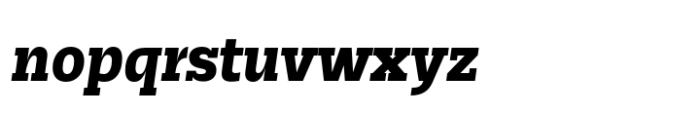 Jornada Slab Heavy Italic Font LOWERCASE