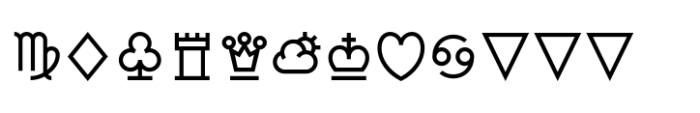 Jornada Symbols Bold Font LOWERCASE