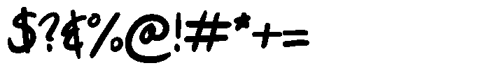 Jotable Bold Font OTHER CHARS