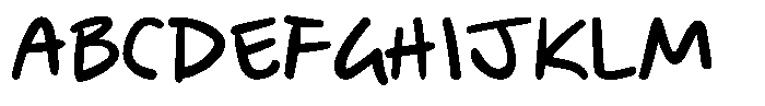 Jotable Bold Font UPPERCASE