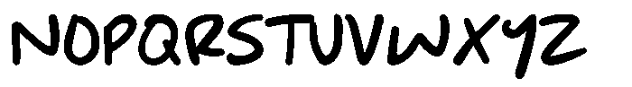 Jotable Bold Font UPPERCASE