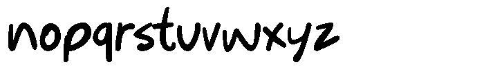 Jotable Bold Font LOWERCASE