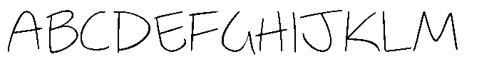 Jotable Extra Light Font UPPERCASE