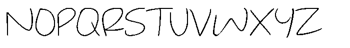 Jotable Extra Light Font UPPERCASE