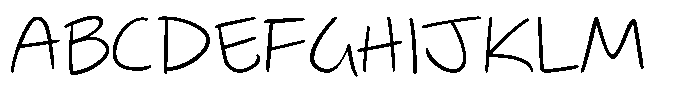 Jotable Light Font UPPERCASE