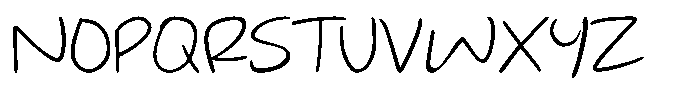 Jotable Light Font UPPERCASE