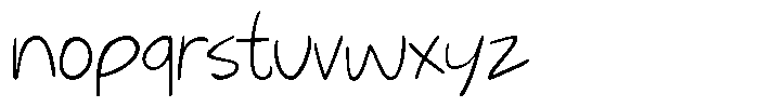 Jotable Light Font LOWERCASE
