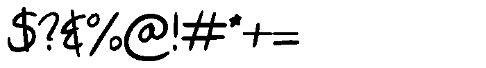 Jotable Medium Font OTHER CHARS