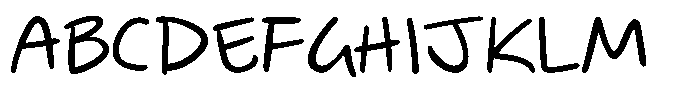 Jotable Medium Font UPPERCASE