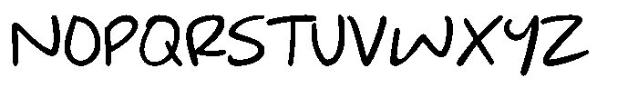 Jotable Medium Font UPPERCASE