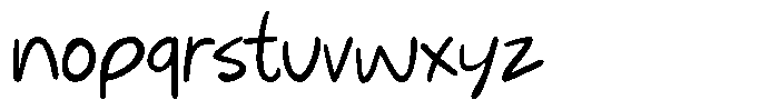 Jotable Medium Font LOWERCASE