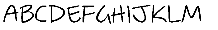 Jotable Regular Font UPPERCASE