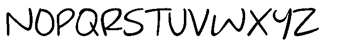 Jotable Regular Font UPPERCASE