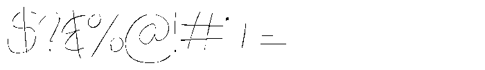 Jotable Thin Font OTHER CHARS