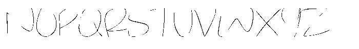 Jotable Thin Font UPPERCASE
