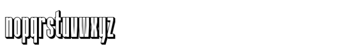 Joughn Extrude Font LOWERCASE
