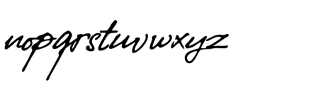 Journey Signature Regular Font LOWERCASE