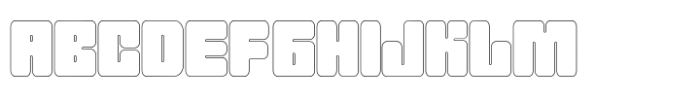 Joygist Outline Font UPPERCASE