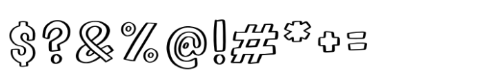 Joyland Outline Font OTHER CHARS