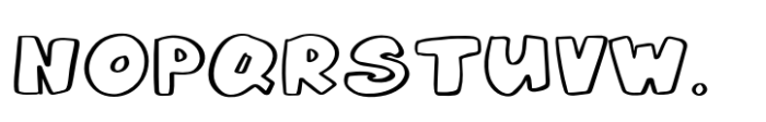Joyland Outline Font UPPERCASE