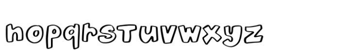 Joyland Outline Font LOWERCASE