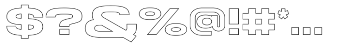 Joyride Ext Outline Font OTHER CHARS