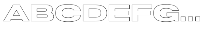 Joyride Ext Outline Font UPPERCASE