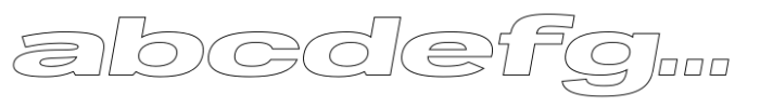 Joyride Wide Outline Italic FONT