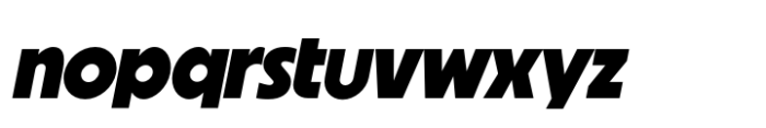 Joyse Classic Black Italic Font LOWERCASE