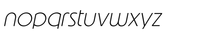 Joyse Original Thin Italic Font LOWERCASE