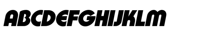Joyse Smooth Black Italic Font UPPERCASE