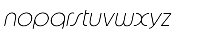 Joyse Smooth Thin Italic Font LOWERCASE