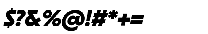 Joyse Straight Extrabold Italic Font OTHER CHARS