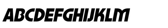 Joyse Straight Extrabold Italic Font UPPERCASE