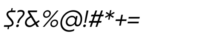 Joyse Straight Light Italic Font OTHER CHARS