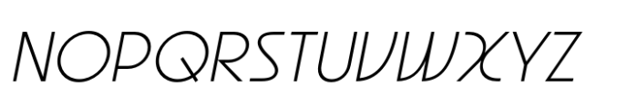 Joyse Straight Thin Italic Font UPPERCASE