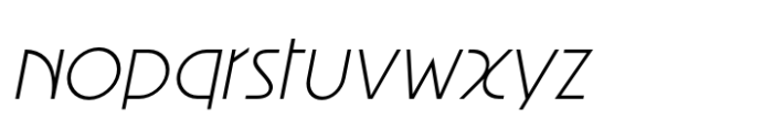 Joyse Straight Thin Italic Font LOWERCASE