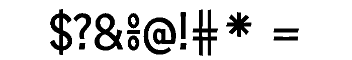 JoyD Bold Font OTHER CHARS