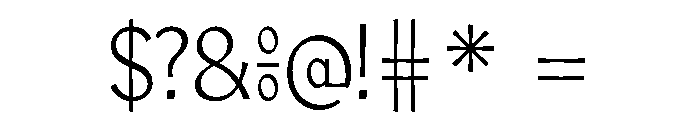JoyD Light Font OTHER CHARS
