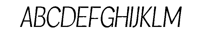 JoyD LightItalic Font UPPERCASE
