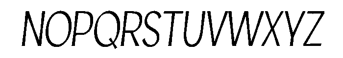 JoyD LightItalic Font UPPERCASE